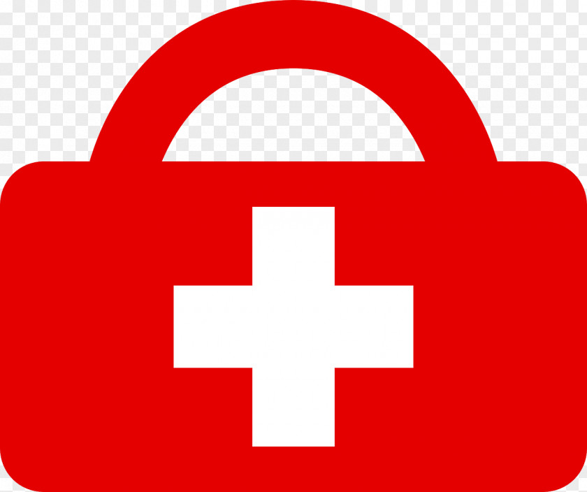 Red Toolbox First Aid Kit Clip Art PNG