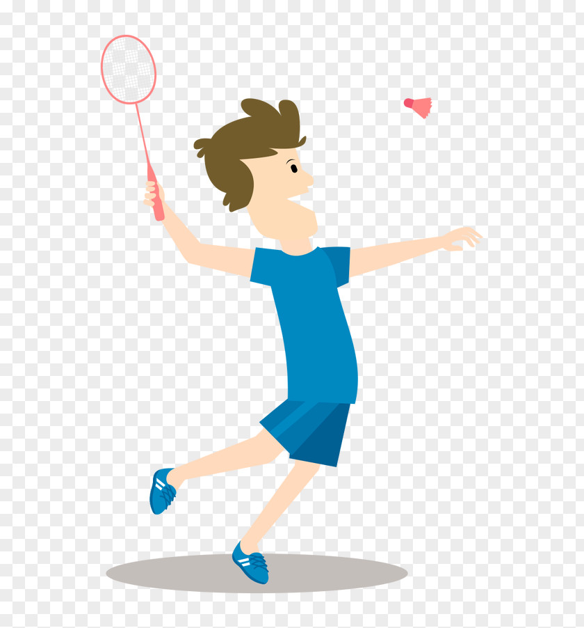Vector,Hand-painted Cartoon,badminton Sport Icon PNG