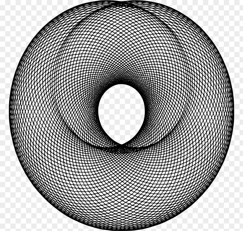 Circle Roulette Curve Line Spirograph PNG