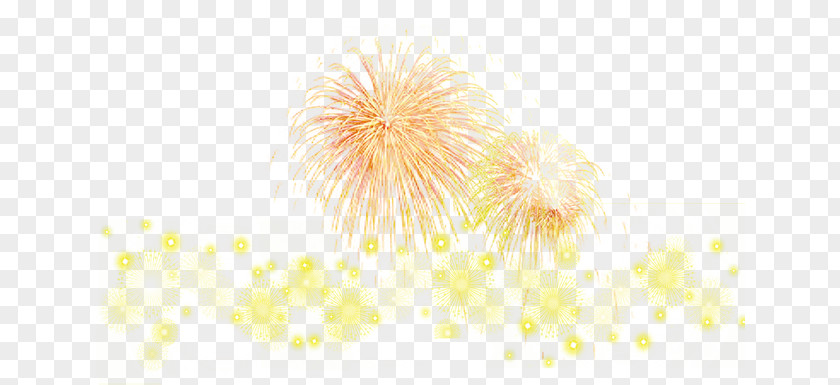 Fireworks Glow Yellow Petal Pattern PNG