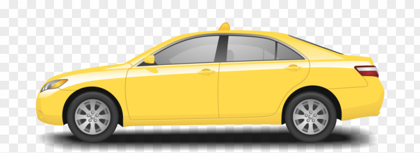 Taxi Car Yellow Cab PNG