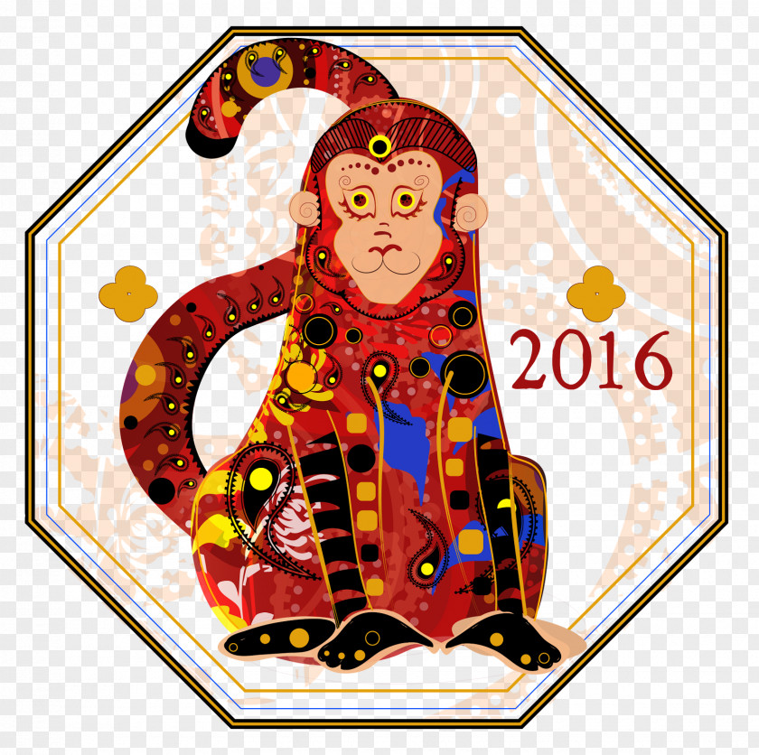 Year Of The Monkey Art Illustrator PNG