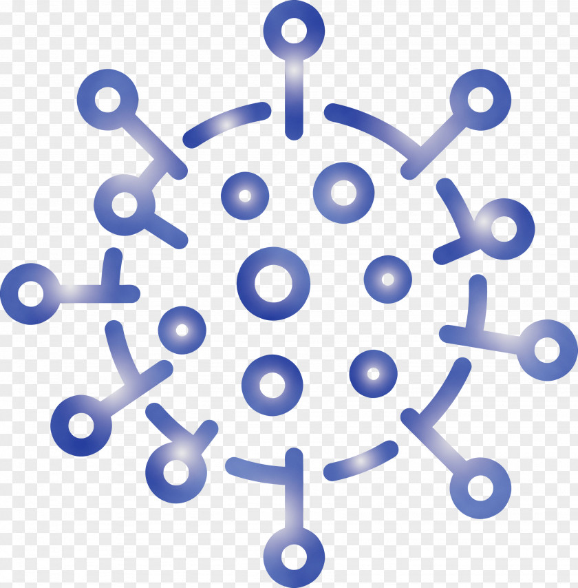 Blue Line Circle Symbol Number PNG