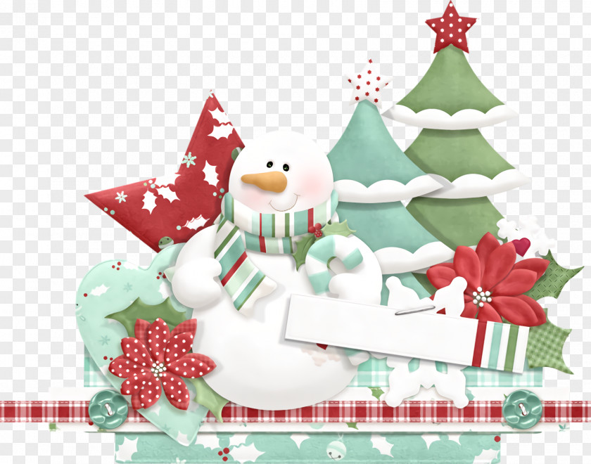 Christmas Tree Snowman Ornaments Decoration PNG