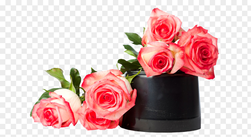 Flower Bouquet Pink Color Garden Roses PNG