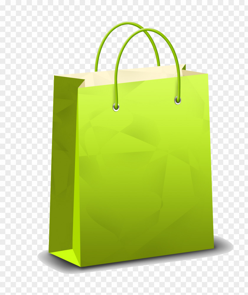Green Shopping Bag Clip Art PNG