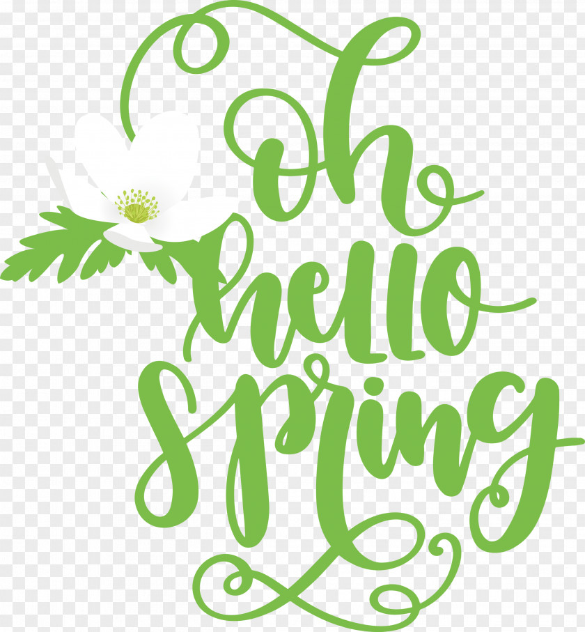 Hello Spring Oh PNG