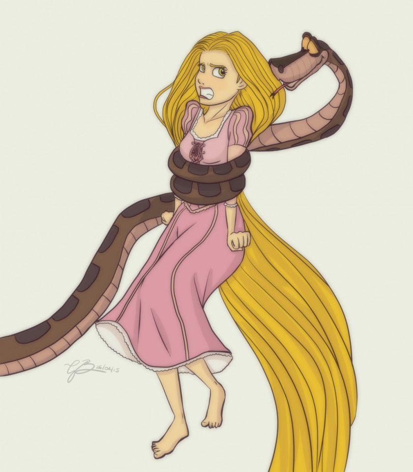 Rapunzel Kaa DeviantArt Tangled PNG