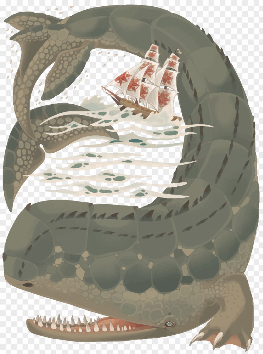 Vector Deep Sea Monster Illustration PNG