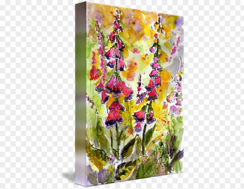 Watercolor Rainforest Floral Design Wildflower Paint PNG