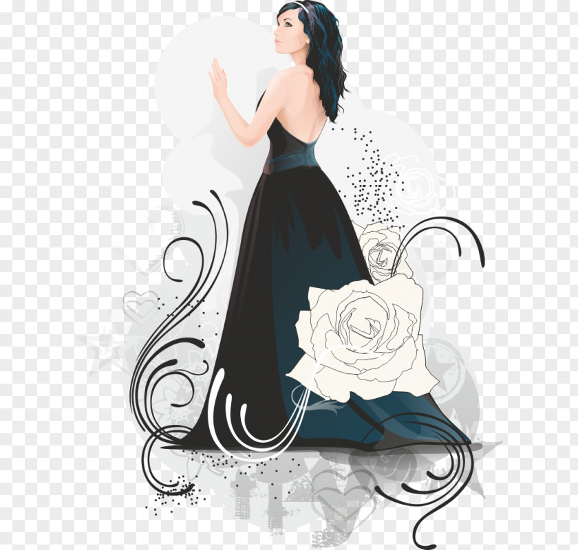 Girl In Dress PNG