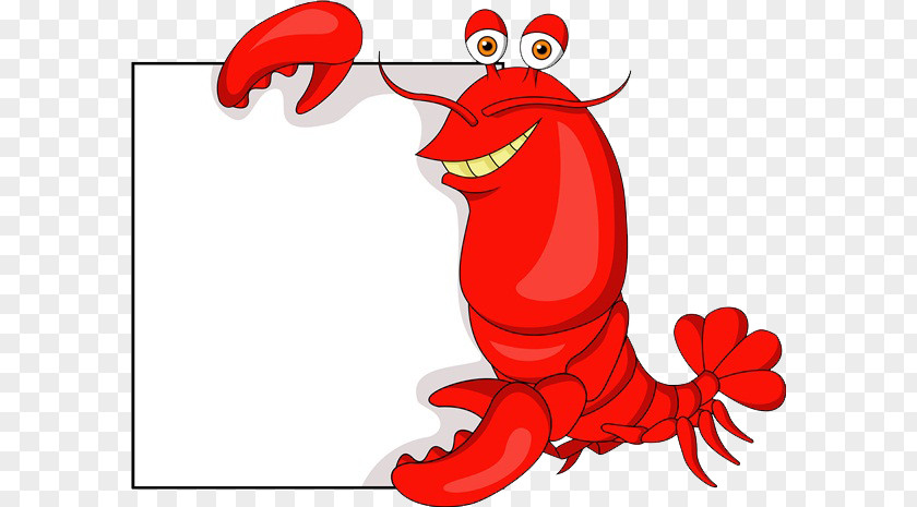 Notice Lobster Tail Cartoon Royalty-free Illustration PNG