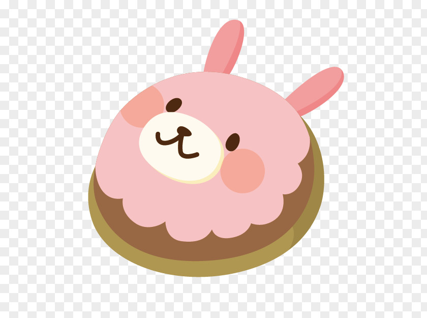 Rabbit Strawberry Cake Cream Clip Art PNG
