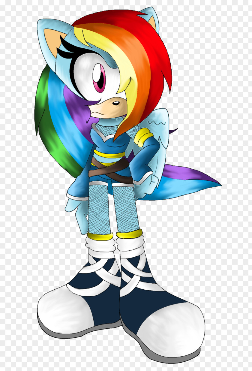 Rainbow Design Dash Sonic Pony Image PNG