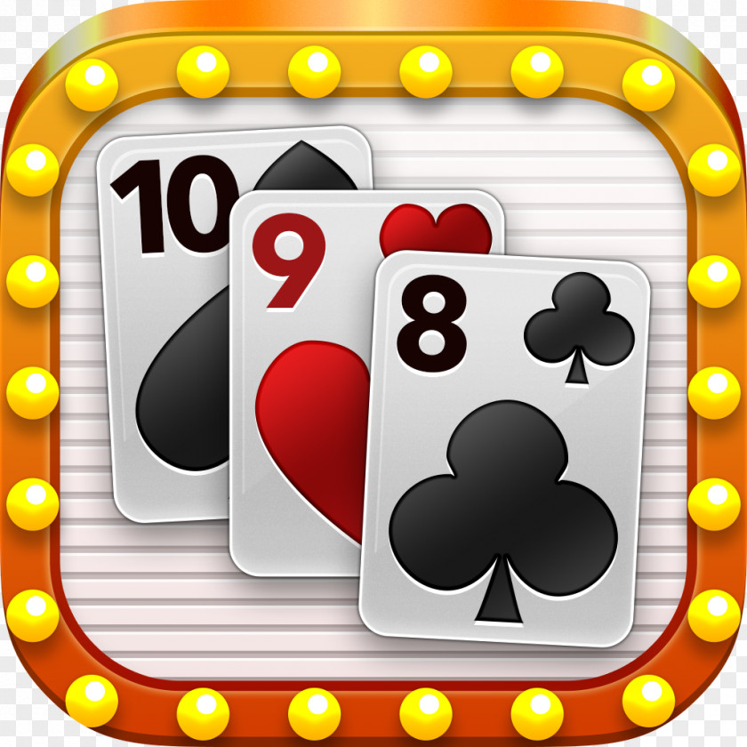 Solitaire Button Game Animated Cartoon Font PNG