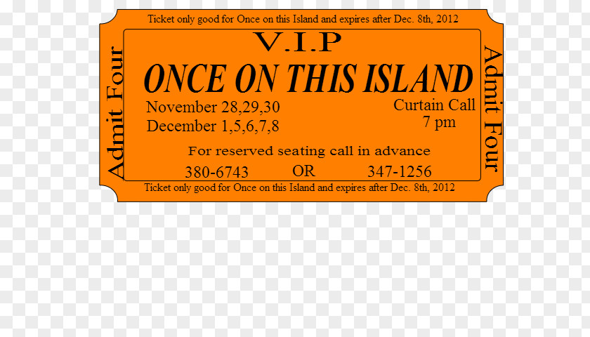 Vip Ticket Brand Line Font PNG