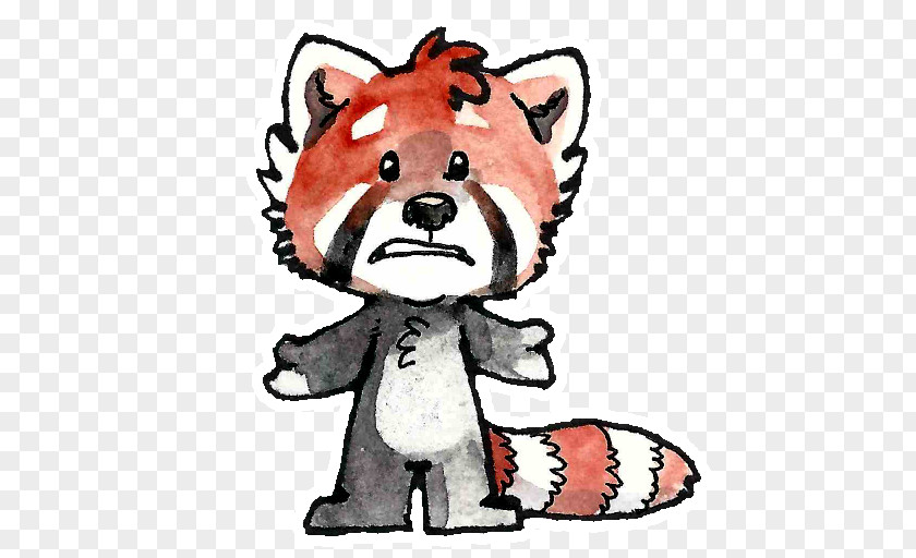 Red Panda Giant Sticker Whiskers Telegram PNG