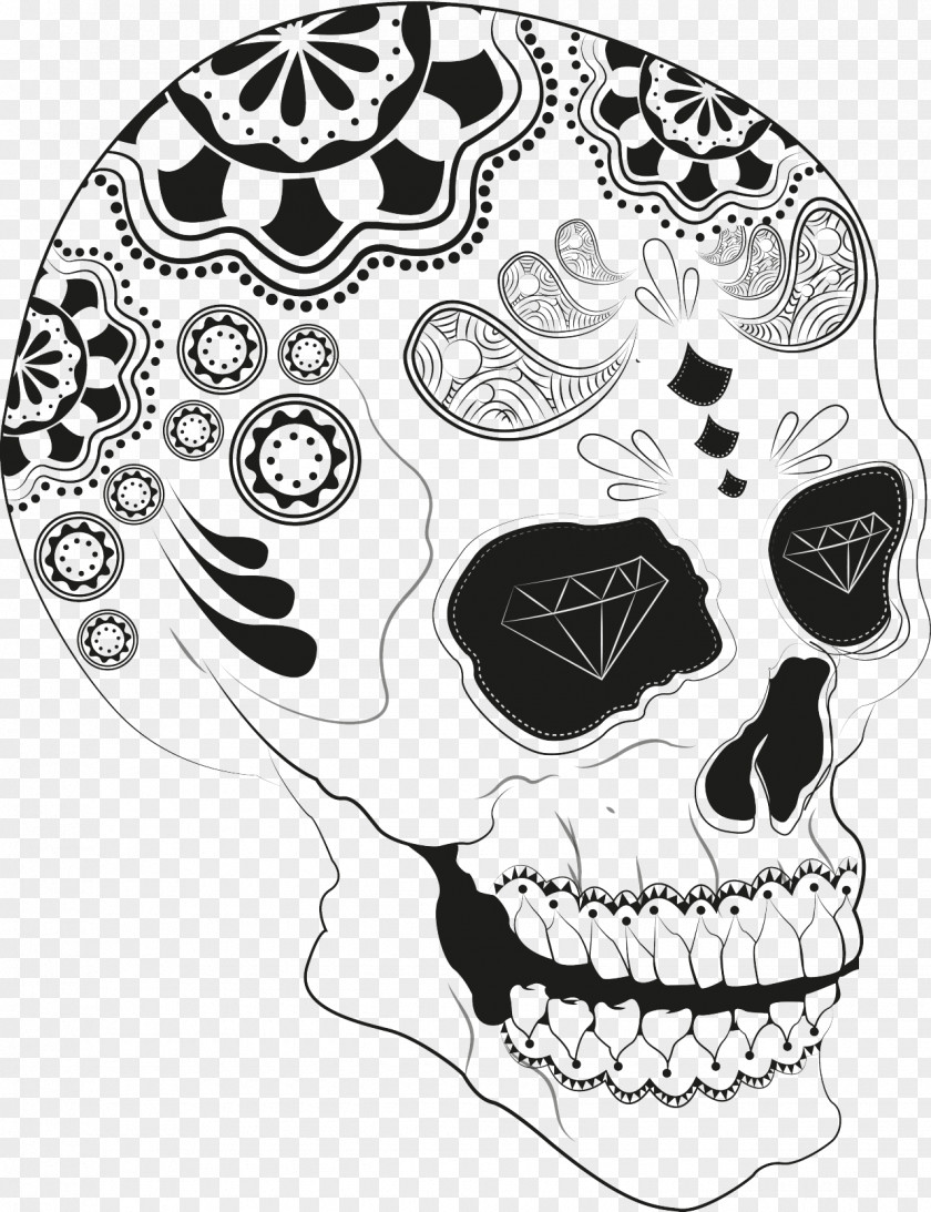 Animal Skull Black And White Calavera Jaw PNG