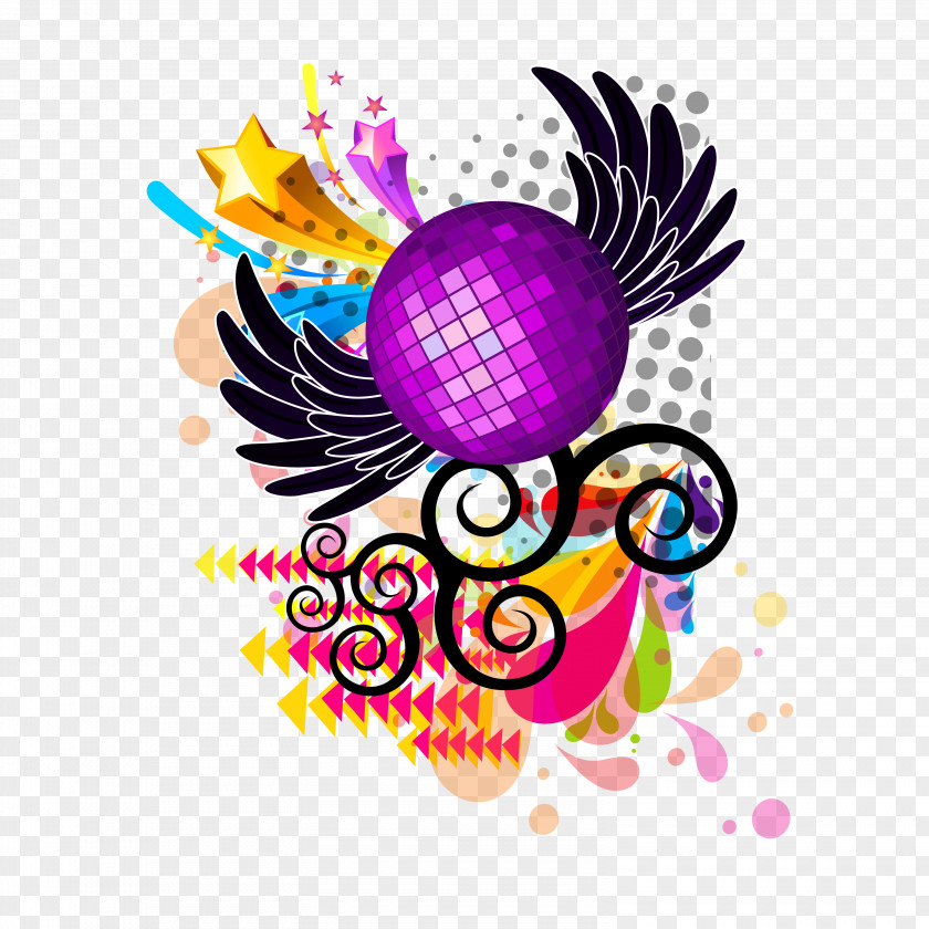 Background Music Disco PNG music Disco, Colorful background material, multicolored mask illustration clipart PNG