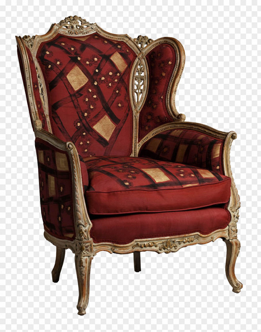 Europe And The United States Retro Chair Material Free To Pull Loveseat Style PNG