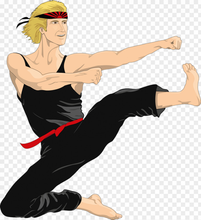 Red Belt Taekwondo Master Cartoon Animation PNG