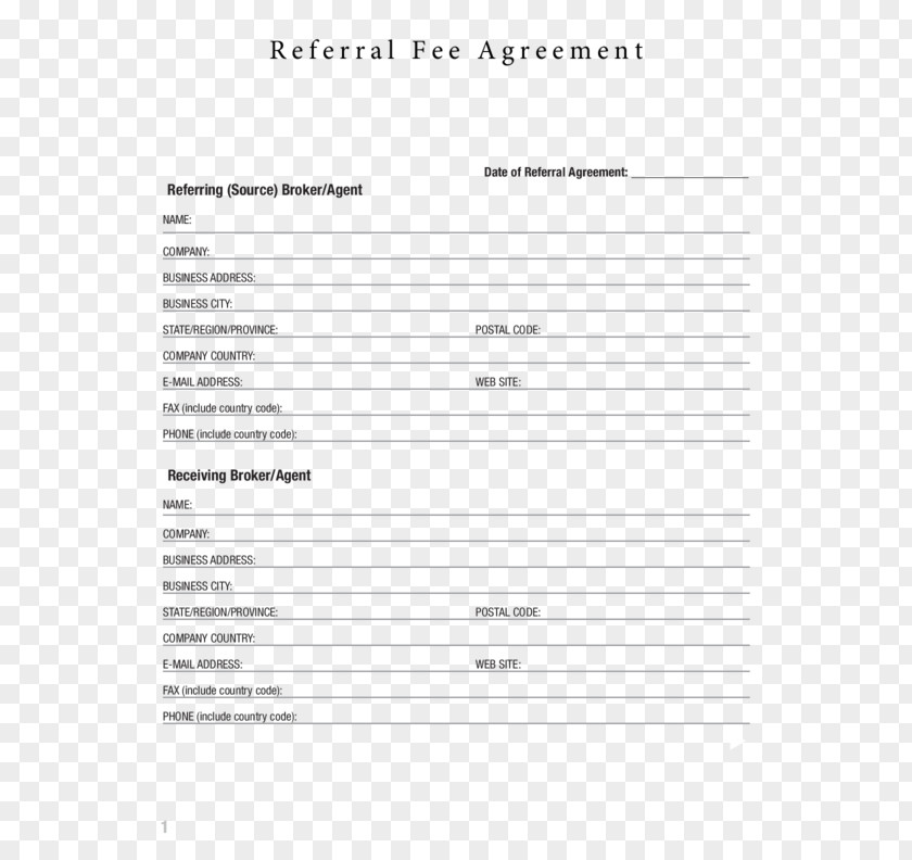 Template Contract Attorney's Fee Form PNG