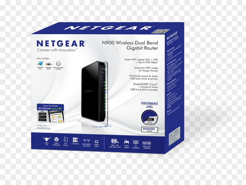 USB Netgear WNDR4300 Wireless Router Wi-Fi PNG