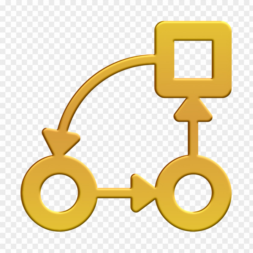 Yellow Office Set Icon Business Plan PNG