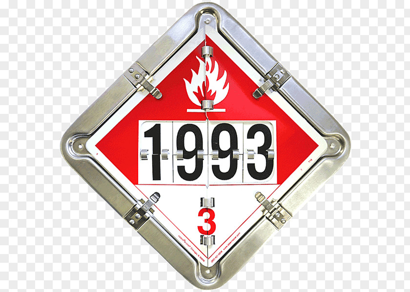Flammable Placard Dangerous Goods Combustibility And Flammability Sticker UN Number PNG