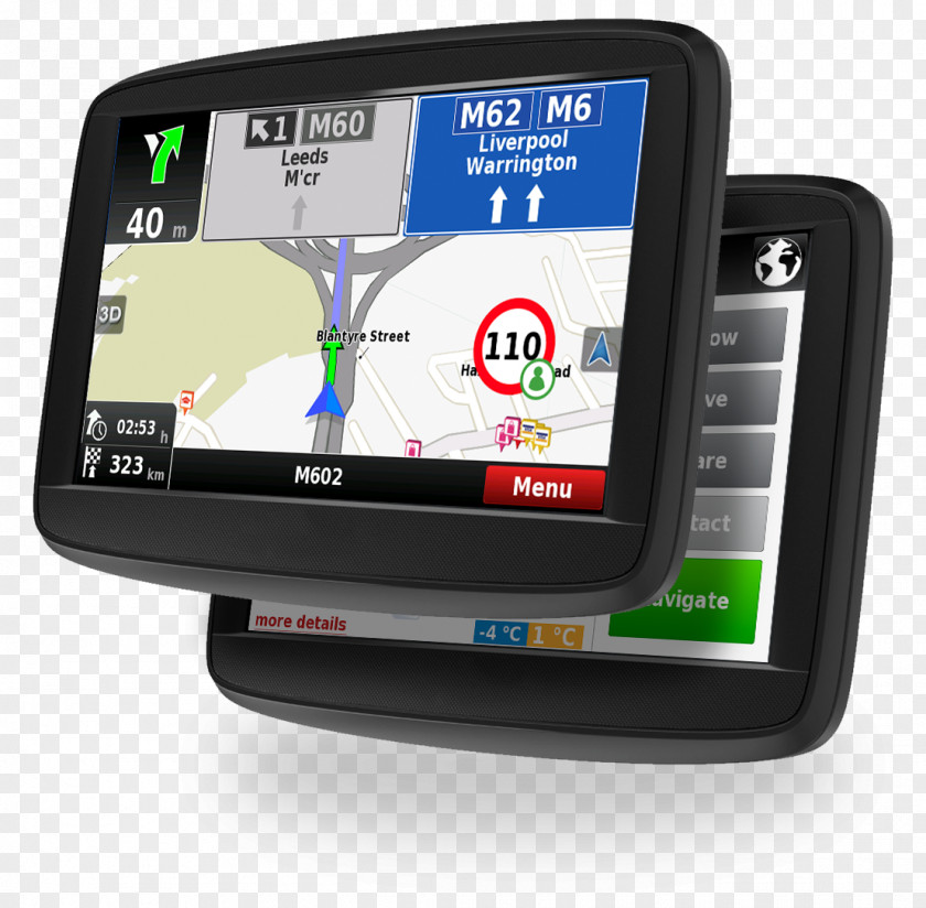 GPS Navigation Software Automotive System Systems NDrive Display Device PNG
