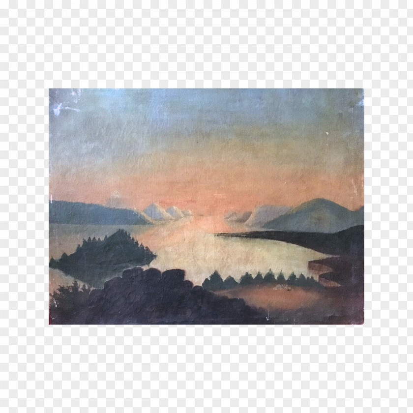 Antiquity Poster Material Watercolor Painting Loch Inlet PNG