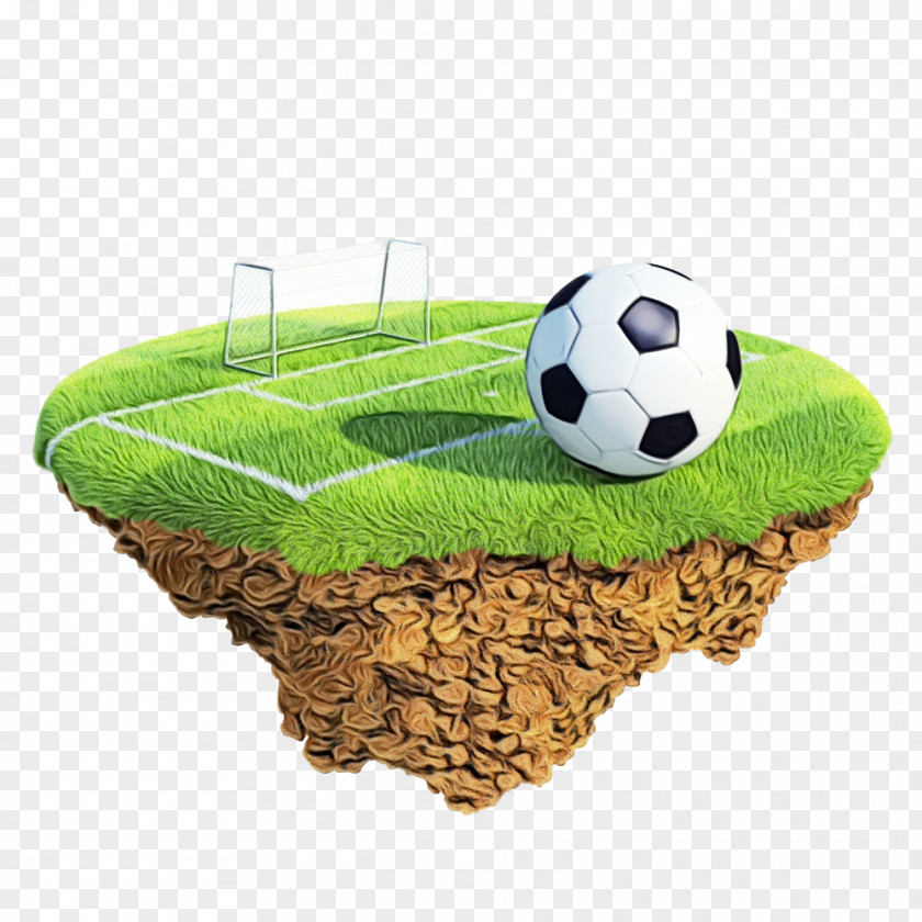 Artificial Turf Plant Soccer Ball PNG