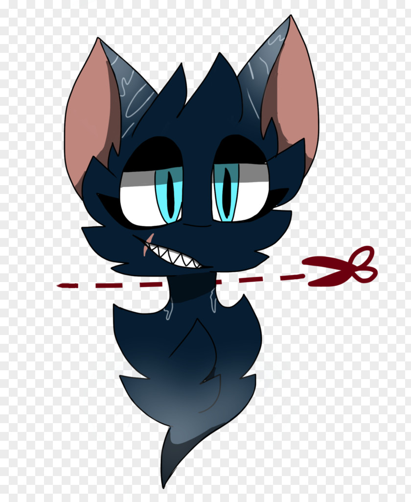 Big Eyes Whiskers Kitten Black Cat Clip Art PNG