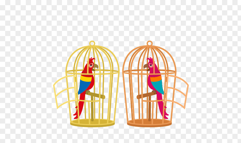 Cartoon Bird Cage Birdcage PNG