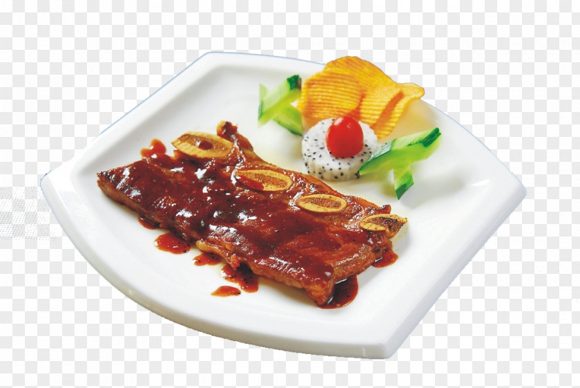 Church Fried Ribs Spare Beefsteak Barbecue PNG