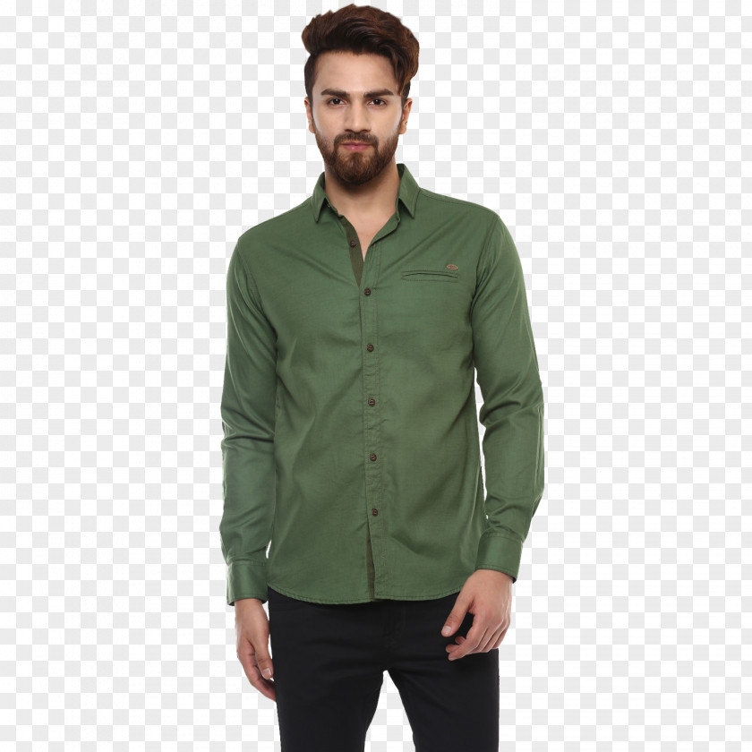 Green Shirt T-shirt Polo Sleeve Mufti PNG