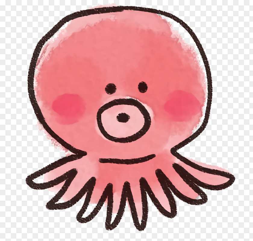 Pink Cartoon Nose Head Cheek PNG