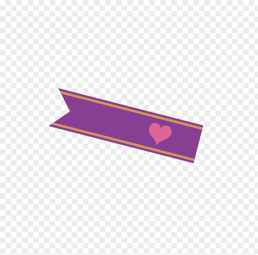 Purple Love Tag PNG