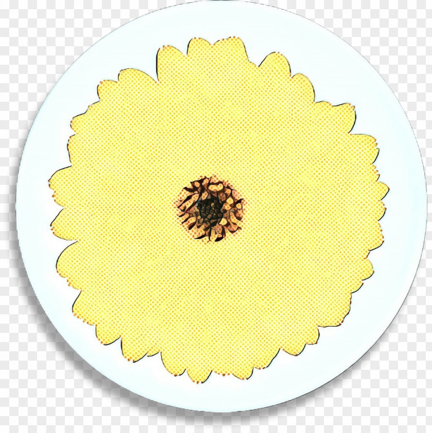 Beige Sticker Sunflower PNG