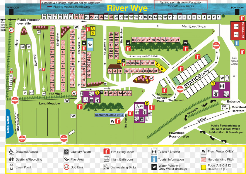 Campsite Lucksall Caravan & Camping Park Recreation Hereford PNG