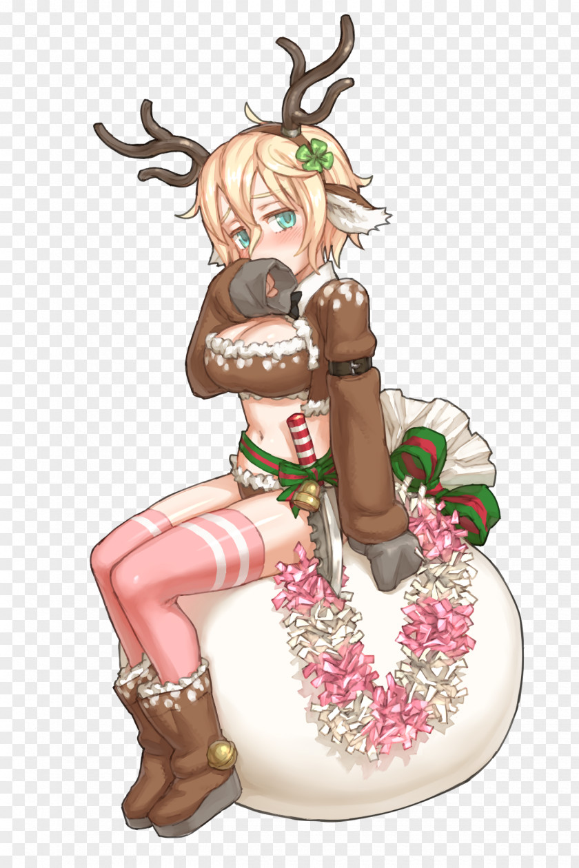 Clovers Reindeer Cartoon PNG