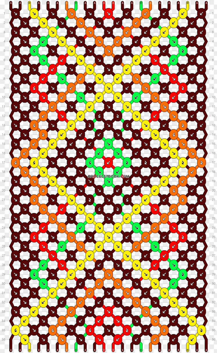 Friendship Bracelet Zigzag Pattern PNG