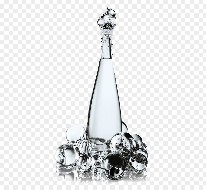 Pure Water Evian Bottle Designer Fashion Haute Couture PNG