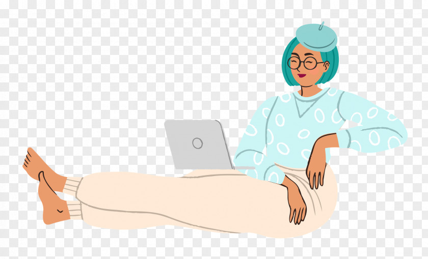 Relaxing Lady Woman PNG