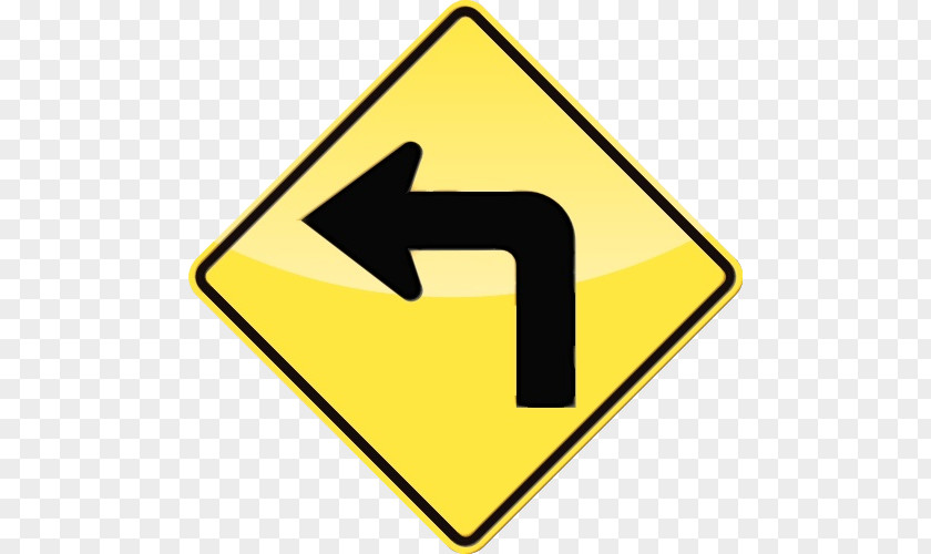 Triangle Traffic Sign Arrow PNG