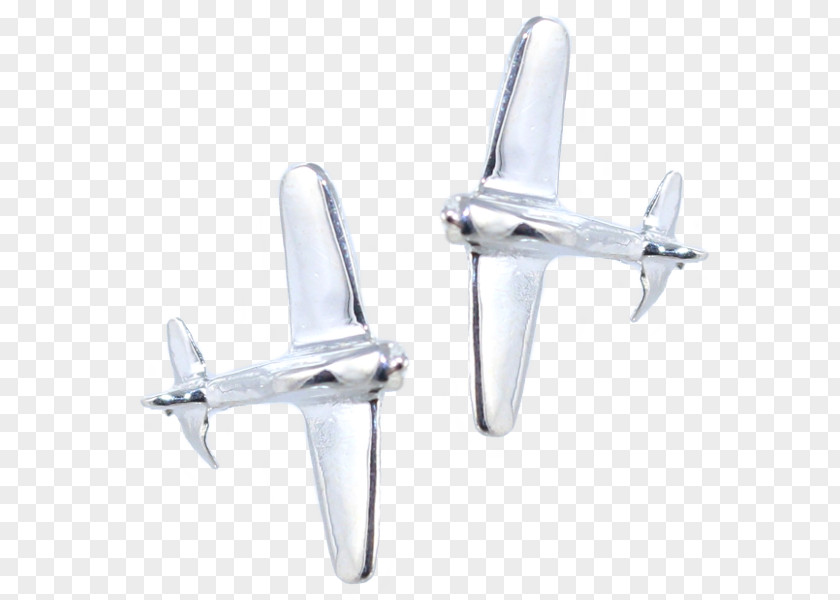 Airplane Cufflink Propeller Body Jewellery PNG