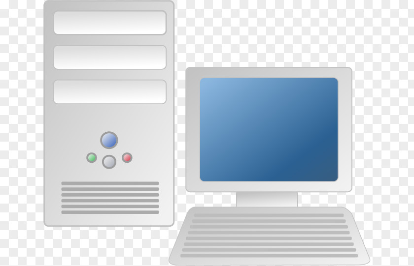 Painted White Vector Computer Personal Desktop Clip Art PNG