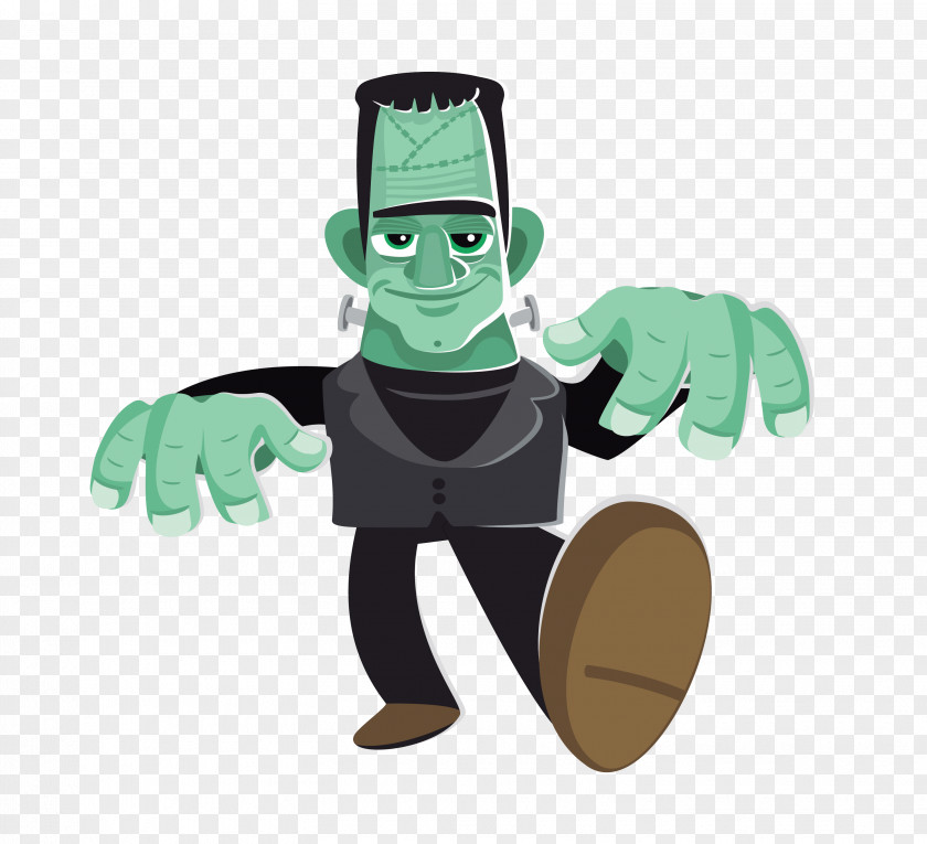 Vector Green Giant Cartoon Frankenstein's Monster The Bride Of Frankenstein Clip Art PNG