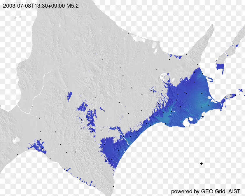 Map Water Hokkaido Ecoregion PNG
