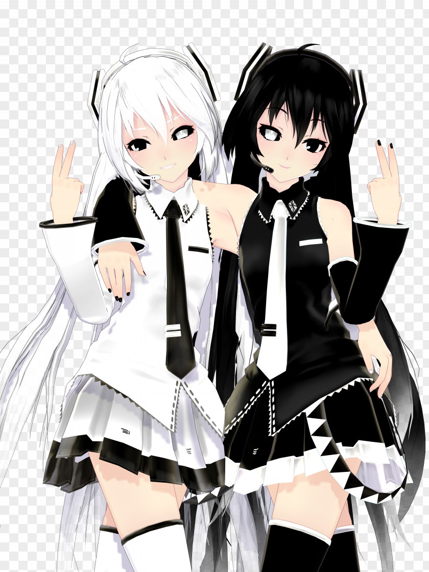 Yin And Yang MikuMikuDance DeviantArt Hatsune Miku PNG